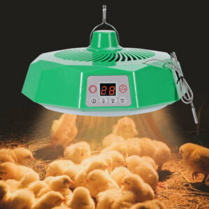 Chicken Coop Heater for Winter Chicken Coop Heater Inside Coop with Circulation Fan Power Adjustable Digital Display Chicken Brooder Lamp Warmer with Remote Control Poultry Heating Fan