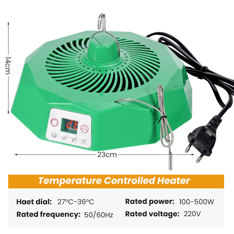 Chicken Coop Heater for Winter Chicken Coop Heater Inside Coop with Circulation Fan Power Adjustable Digital Display Chicken Brooder Lamp Warmer with Remote Control Poultry Heating Fan - Image 3