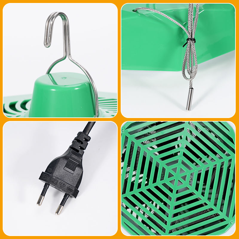 Chicken Coop Heater for Winter Chicken Coop Heater Inside Coop with Circulation Fan Power Adjustable Digital Display Chicken Brooder Lamp Warmer with Remote Control Poultry Heating Fan - Image 4