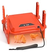 Upgrade Chick Brooder Heating Plate, 10" x 10" Brooder Heater for Chicks, Chicken Brooder Heater Plate with Adjustable Heights and Angle, Warmer Brooder Plate for Chicks or Ducklings